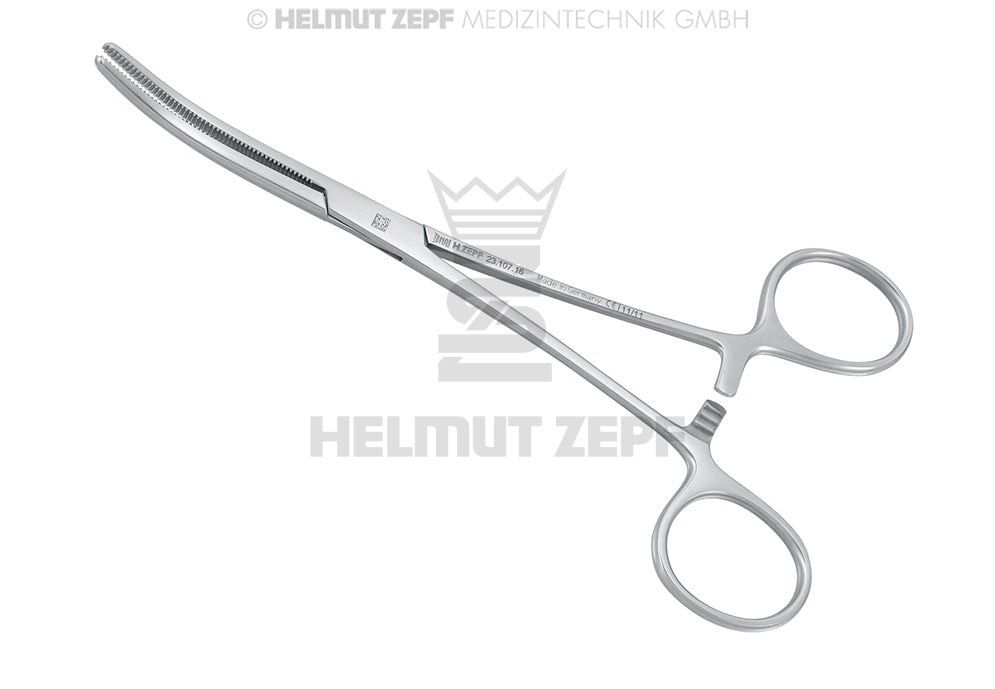 PEAN (ROCHESTER), ARTERIEN- KLEMMEN, 16 CM, GEBOGEN