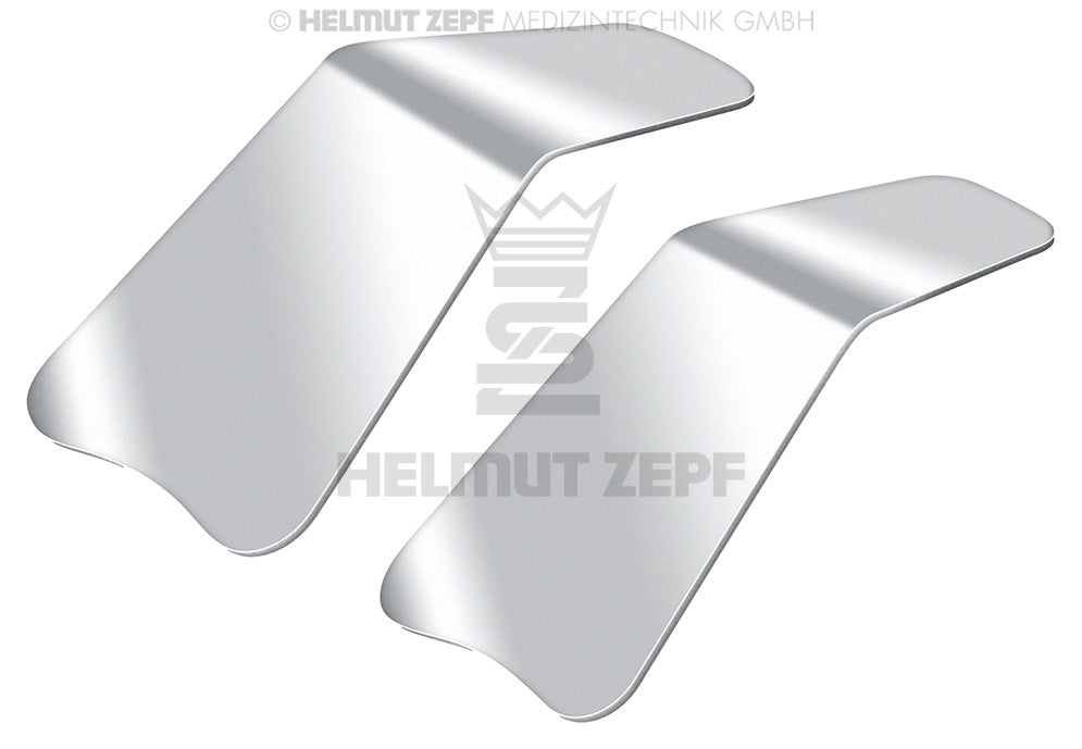 1 Paar Fotospiegel aus Stahl, Hochglanz Poliert für Intraorale Fotografie für Okklusale Aufnahmen Grosser Spiegel