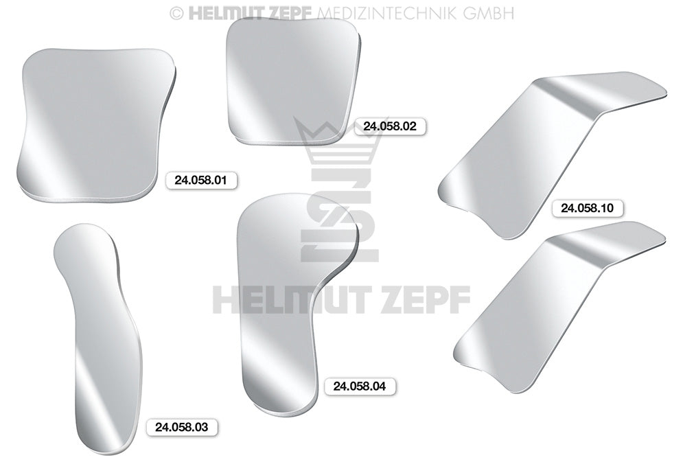 1 Paar Fotospiegel aus Stahl, Hochglanz Poliert für Intraorale Fotografie für Okklusale Aufnahmen Grosser Spiegel