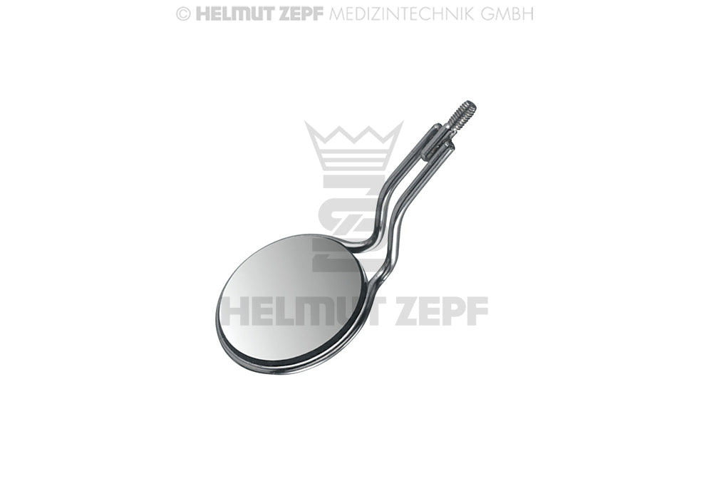 MUNDSPIEGEL M. LIPPENHALTER, PLAN, Ø22MM RHODIUM FRONT SURFACE, EINF. GEWINDE, DOPPELSEITIG,VERPACKUNGSEINHEIT = 12 STK