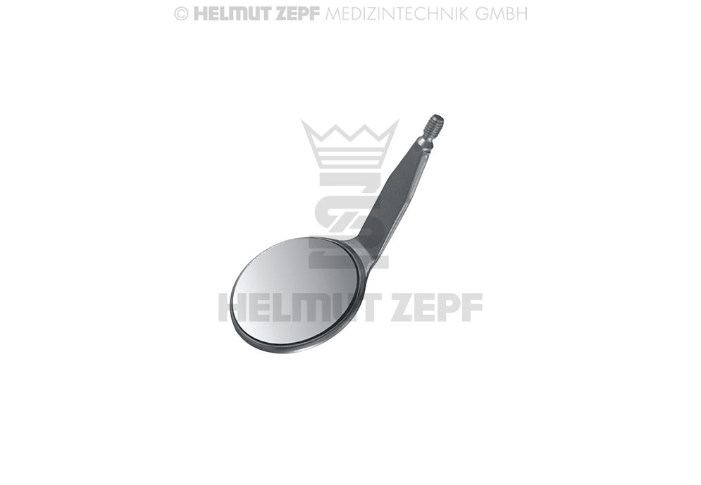 MEGA-MUNDSPIEGEL, ROSTFREI, FIG 4 RHODIUM FRONT SURFACE, PLAN VERPACKUNGSEINHEIT = 12 STÜCK