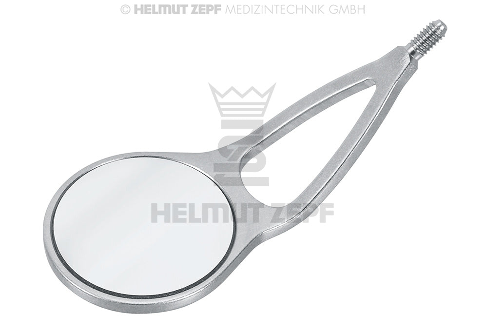 WANGENHALTESPIEGEL FRONT SURFACE OFFENE FORM, GR.4, PLAN, Ø 22MM (6 STÜCK)
