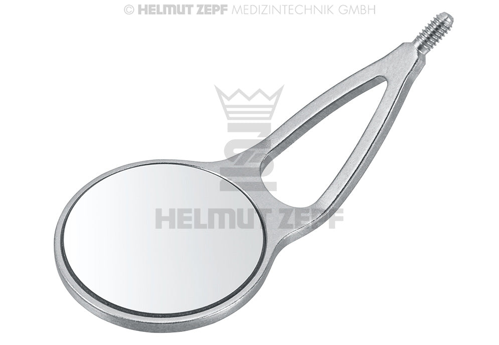 WANGENHALTESPIEGEL FRONT SURFACE OFFENE FORM, GR.5, PLAN, Ø 24MM (6STÜCK)