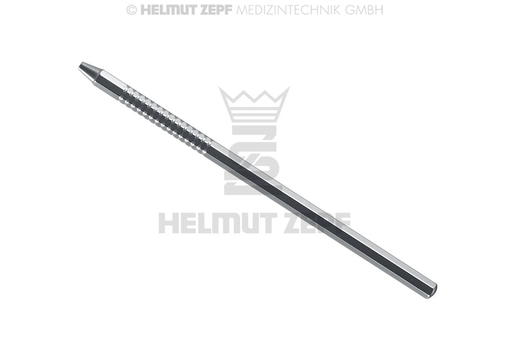 Mundspiegelgriff, Einf. Gewinde Massiv, Rostfrei