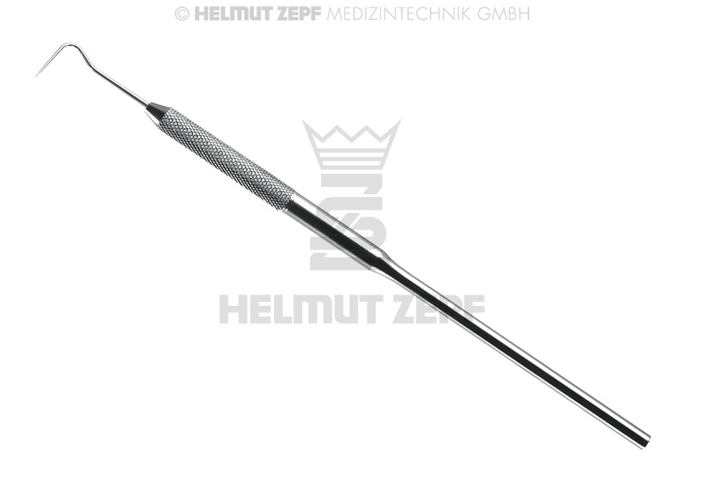 SONDE, EINENDIG, FIG-8, RUNDER KARIERTER GRIFF, ROSTFREI "MIT FEINEN SPITZEN"
