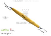 ZEPF-BIONIK, SPEZIAL KÜRETTE, GRACEY 1/2 M5 MIT CA 3MM LÄNGEREM 1ER SCHAFT GELB EINSÄTZE AUSWECHSELBAR, NANOPAL-COATING
