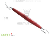 ZEPF-BIONIK, SPEZIAL KÜRETTE, GRACEY 5/6 M5 MIT CA 3MM LÄNGEREM 1ER SCHAFT ROT- VIOLETT EINSÄTZE AUSWECHSELBAR