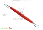 ZEPF-BIONIK, SICHELSCALER, HYGIENIST FIG.6/7, HELLROT FEINE AUSFÜHRUNG EINSÄTZE AUSWECHSELBAR