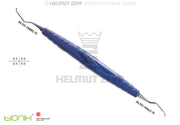 ZEPF-BIONIK, UNIVERSAL KÜRETTE, COLUMBIA UNIVERSITY FIG.4R/4L, BLAU EINSÄTZE AUS >>TITAN<< AUSWECHSELBAR