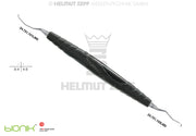 ZEPF-BIONIK, UNIVERSAL KÜRETTE, FIG L1/2 LANGER M5, CA 3MM LÄNGEREM 1ER SCHAFT Ø0,95, SCHWARZ, EINSÄTZE AUSWECHSELBAR