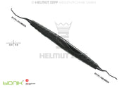 ZEPF-BIONIK, UNIVERSAL KÜRETTE, LANGER FIG.L1/2 M5, CA 3MM LÄNGEREM 1ER SCHAFT Ø0,95, SCHWARZ, EINSÄTZE AUSWECHSELBAR