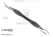 SPEZIAL KÜRETTE, GRACEY 1/2 M5 MIT CA 3MM LÄNGEREM 1ER SCHAFT IM Z-SHAPE RELAX GRIFF, GELB, NANOPAL