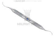 SPEZIAL KÜRETTE, GRACEY 13-14 IM ZEPF-LOTUS GRIFF, FARBMARKIERUNG BLAU, EINSÄTZE AUSWECHSELBAR
