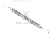 SPEZIAL KÜRETTE, GRACEY 11-12 IM ZEPF-LOTUS GRIFF, FARBMARKIERUNG BLAU, EINSÄTZE AUSWECHSELBAR