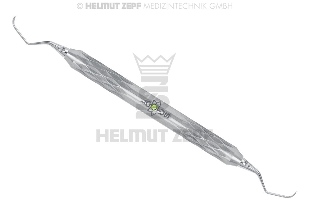 SICHELSCALER,  FIG.M23A IM ZEPF-LOTUS GRIFF, FARBMARKIERUNG GRÜN EINSÄTZE AUSWECHSELBAR