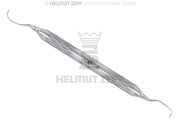 UNIVERSAL KÜRETTE, LANGER FIG.L1/2 IM ZEPF-LOTUS GRIFF, FARBMARKIERUNG SCHWARZ, EINSÄTZE AUSWECHSELBAR