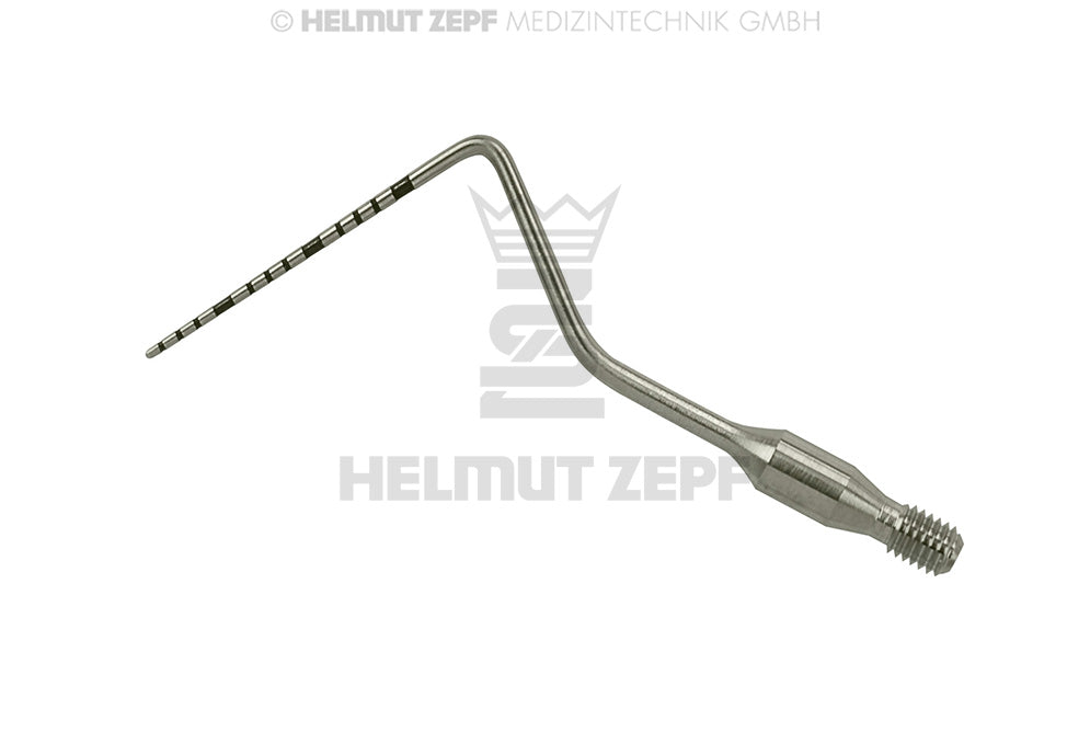 PARODONTOMETER, NORTH CAROLINA CNC, AUSWECHSELBAR, 1-15 IN MM-SCHRITTEN SPITZE AUS TITAN
