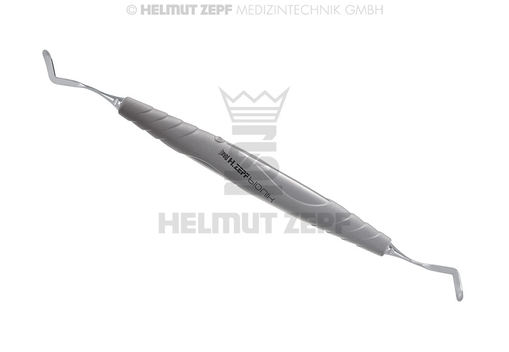 FADENLEGER BIONIK GRIFF BUKKAL/LINGUAL GRAU, EINSÄTZE AUSWECHSELBAR, GEZAHNT