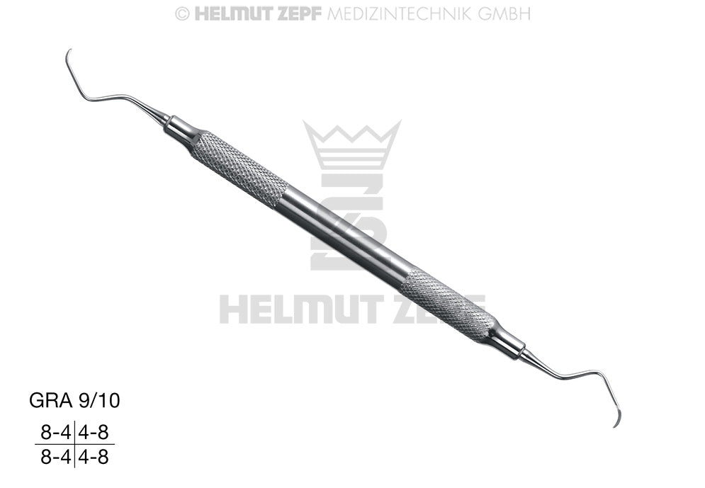 PERIODONTAL KÜRETTE N. GRACEY GRA 9/10, HOHLGRIFF