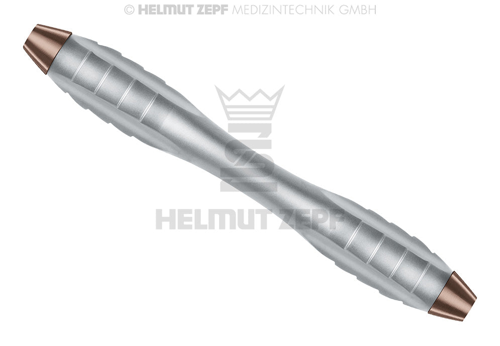 Z-shape Relax Griff Braun Hohlkehle Konkav, Schuppe Konvex Doppelendig M4x0,5 ; Länge: 100mm