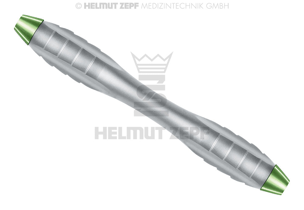 Z-shape Relax Griff Grün Hohlkehle Konkav, Schuppe Konvex Doppelendig M4x0,5 ; Länge: 100mm