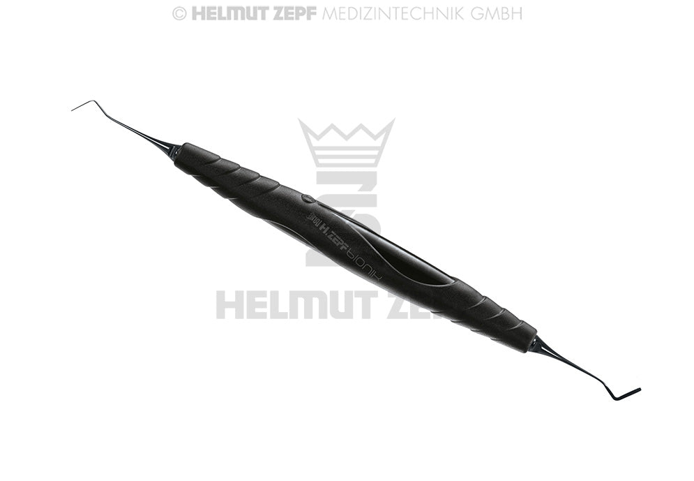 COMPOSITE-SPATEL, BIONIK-GRIFF SCHWARZ, EINSÄTZE AUSWECHSELBAR, NANOPAL COATING, SPATEL BREITE 1,1MM