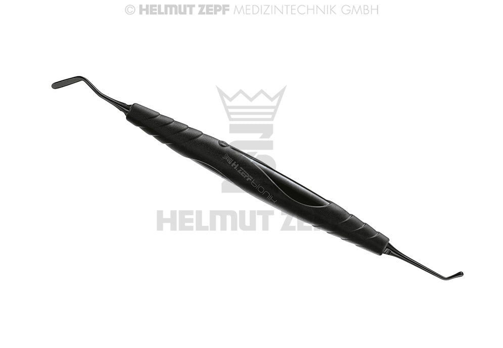 COMPOSITE SPATEL/STOPFER, BIONIK SCHWARZ, FIG.2, EINSÄTZE AUSWECHSELBAR, ONYX-COATING