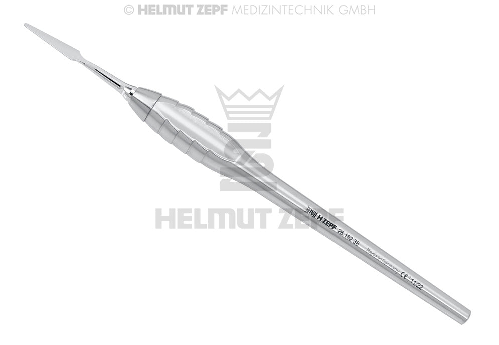 GIN-KNIFE FIG. 1, GERADE, IM Z-SHAPE GRIFF EINENDIG, M4 X 0,5 AUSWECHSELBAR