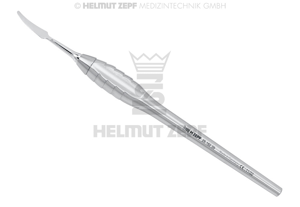GIN-KNIFE FIG. 2, GEBOGEN, IM Z-SHAPE GRIFF EINENDIG, M4 X 0,5MM AUSWECHSELBAR