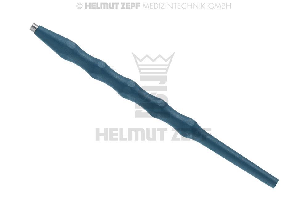 Handgriff, Kunststoff, Sterilisierbar, für Auswechselbare Sondenspitzen und Mundspiegel, Einendig, Blau