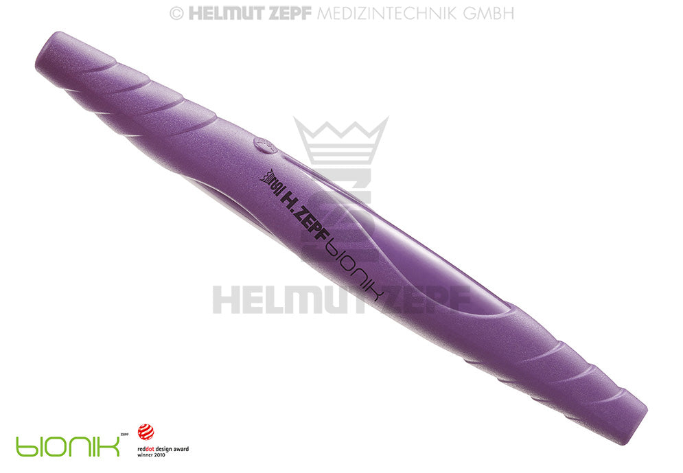 ZEPF-BIONIK, UNIVERSAL-GRIFF, PEEK, FÜR AUSWECHSELBARE EINSÄTZE M4X0,5, DOPPELENDIG, SIGNALVIOLETT RAL 1023