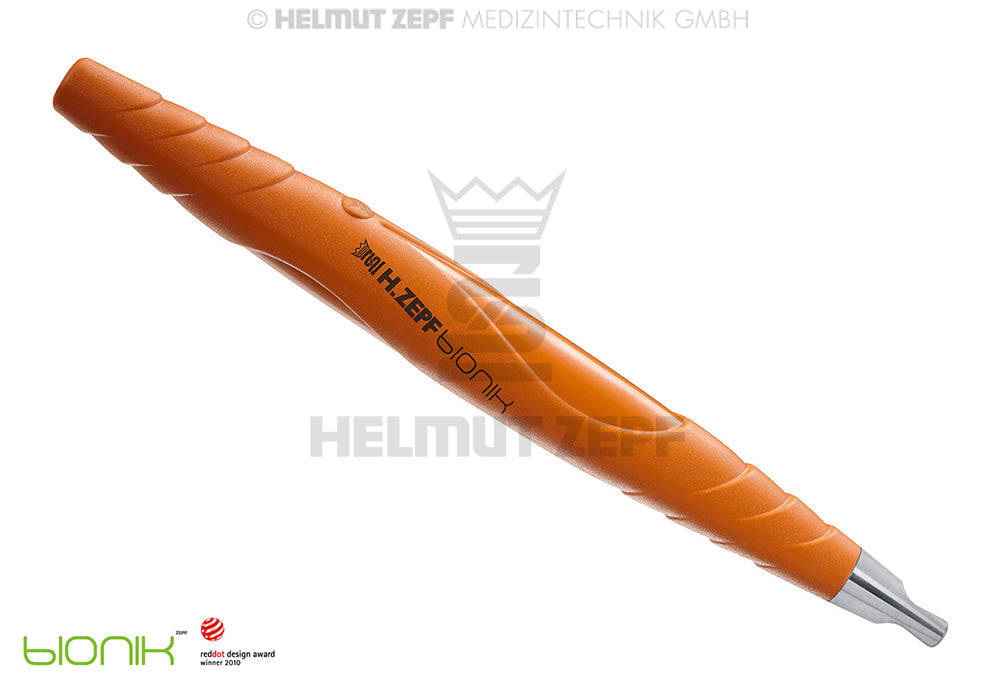 ZEPF-BIONIK, UNIVERSAL-GRIFF, PEEK, FÜR AUSWECHSELBARE EINSÄTZE M4X0,5, EINENDIG, SIGNALORANGE