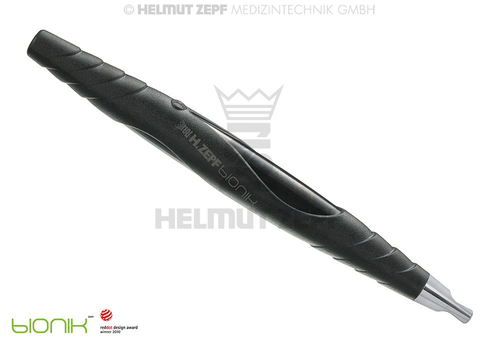 ZEPF-BIONIK, UNIVERSAL-GRIFF, PEEK, FÜR AUSWECHSELBARE EINSÄTZE M4X0,5, EINENDIG, SCHWARZ