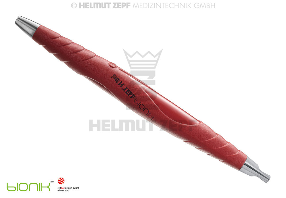 ZEPF-BIONIK, UNIVERSAL-GRIFF, PEEK, FÜR AUSWECHSELBARE EINSÄTZE M2,5X0,5 EINENDIG, ROT-VIOLETT