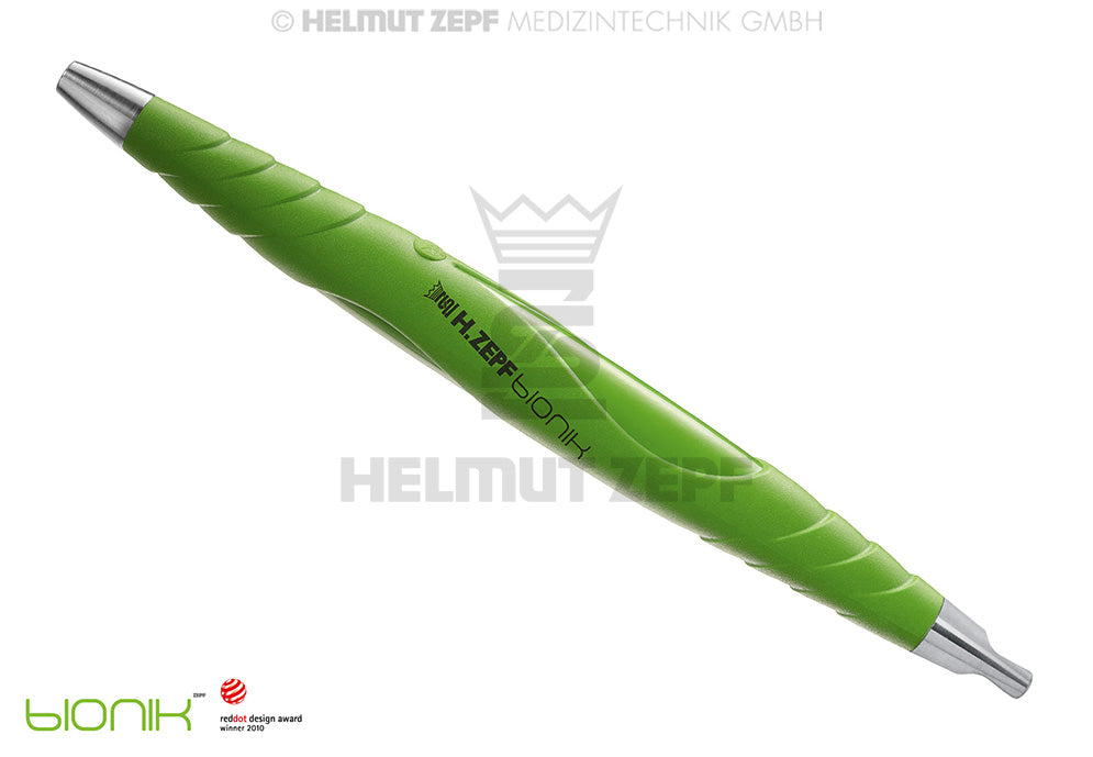 ZEPF-BIONIK, UNIVERSAL-GRIFF, PEEK, FÜR AUSWECHSELBARE EINSÄTZE M2,5X0,5 EINENDIG, GELBGRÜN