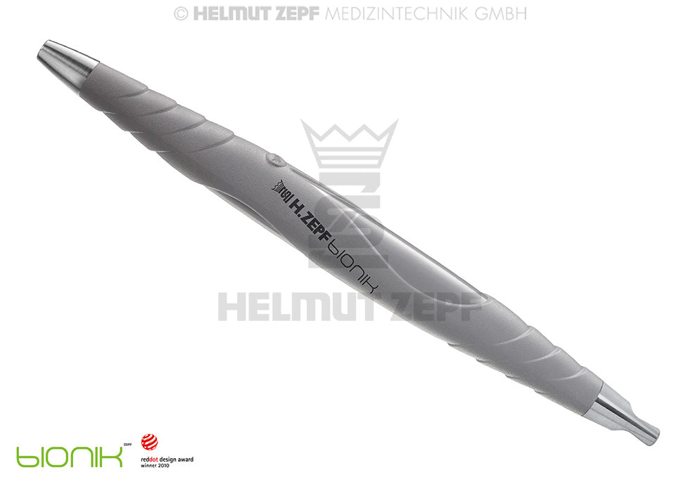 ZEPF-BIONIK, UNIVERSAL-GRIFF, PEEK, FÜR AUSWECHSELBARE EINSÄTZE M2,5X0,5 EINENDIG, GRAU