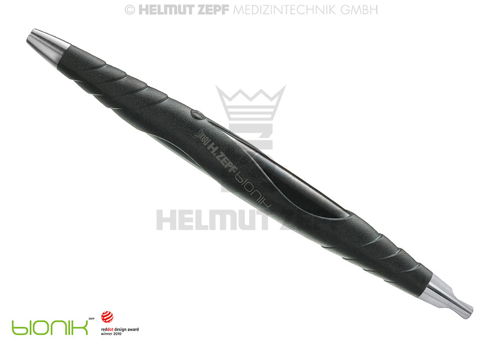 ZEPF-BIONIK, UNIVERSAL-GRIFF, PEEK, FÜR AUSWECHSELBARE EINSÄTZE M2,5X0,5 EINENDIG, SCHWARZ