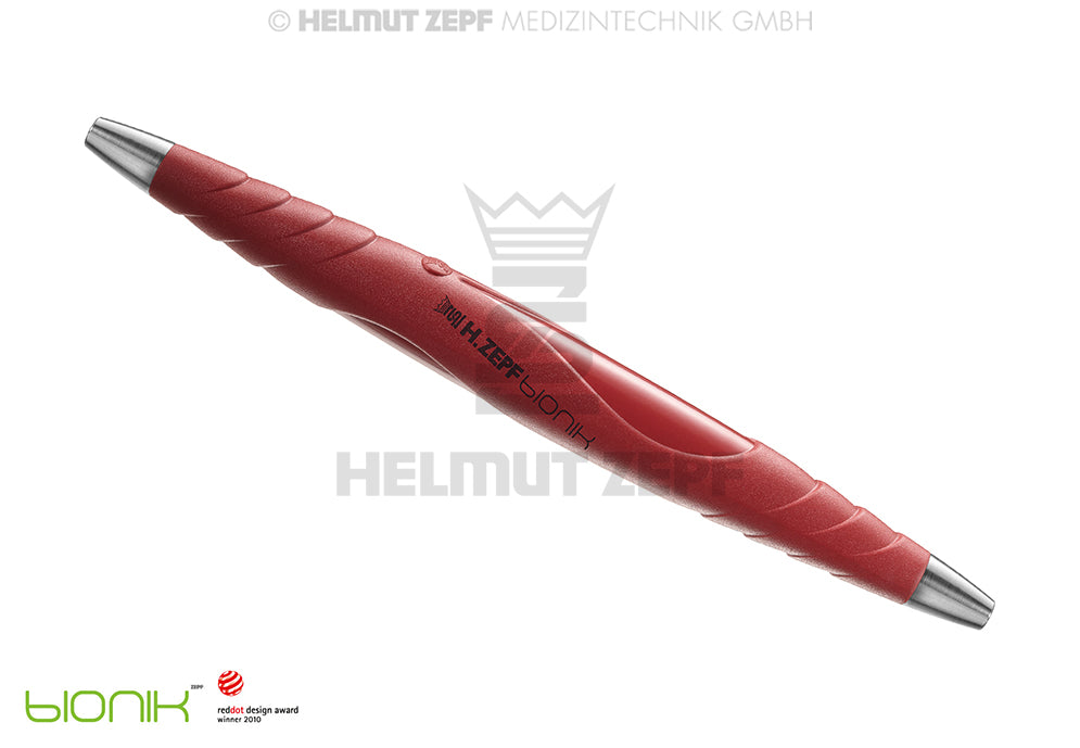 ZEPF-BIONIK, UNIVERSAL-GRIFF, PEEK, FÜR AUSWECHSELBARE EINSÄTZE M2,5X0,5 DOPPELENDIG, ROT-VIOLETT