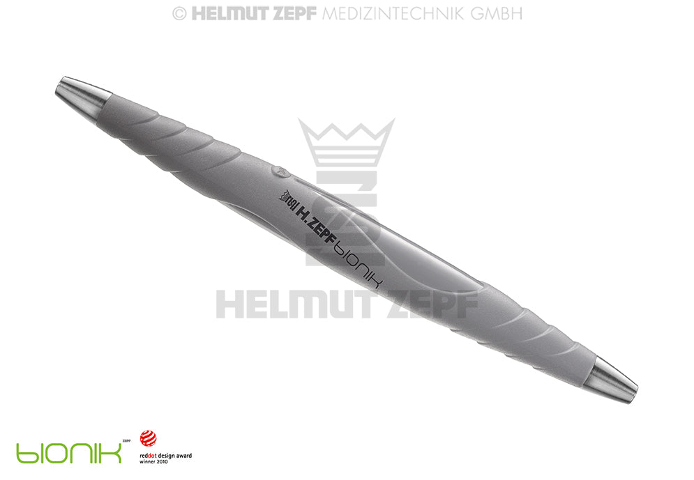 ZEPF-BIONIK, UNIVERSAL-GRIFF, PEEK, FÜR AUSWECHSELBARE EINSÄTZE M2,5X0,5 DOPPELENDIG, GRAU