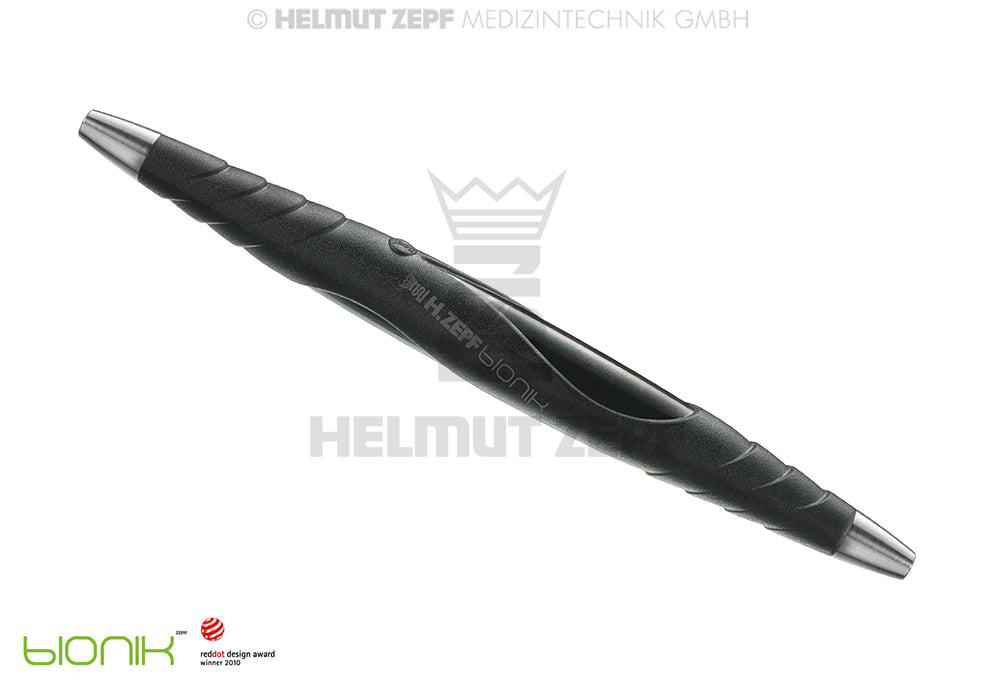 ZEPF-BIONIK, UNIVERSAL-GRIFF, PEEK, FÜR AUSWECHSELBARE EINSÄTZE M2,5X0,5 DOPPELENDIG, SCHWARZ