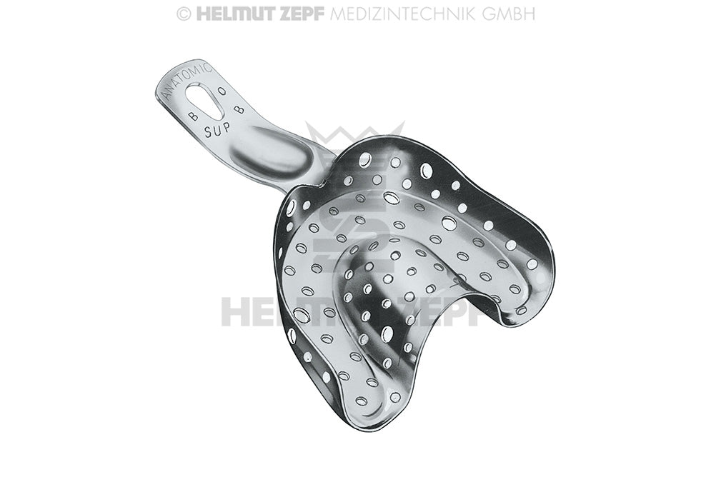 Abdrucklöffel, Perforiert Sup B(bo), Fig-0,rostfrei