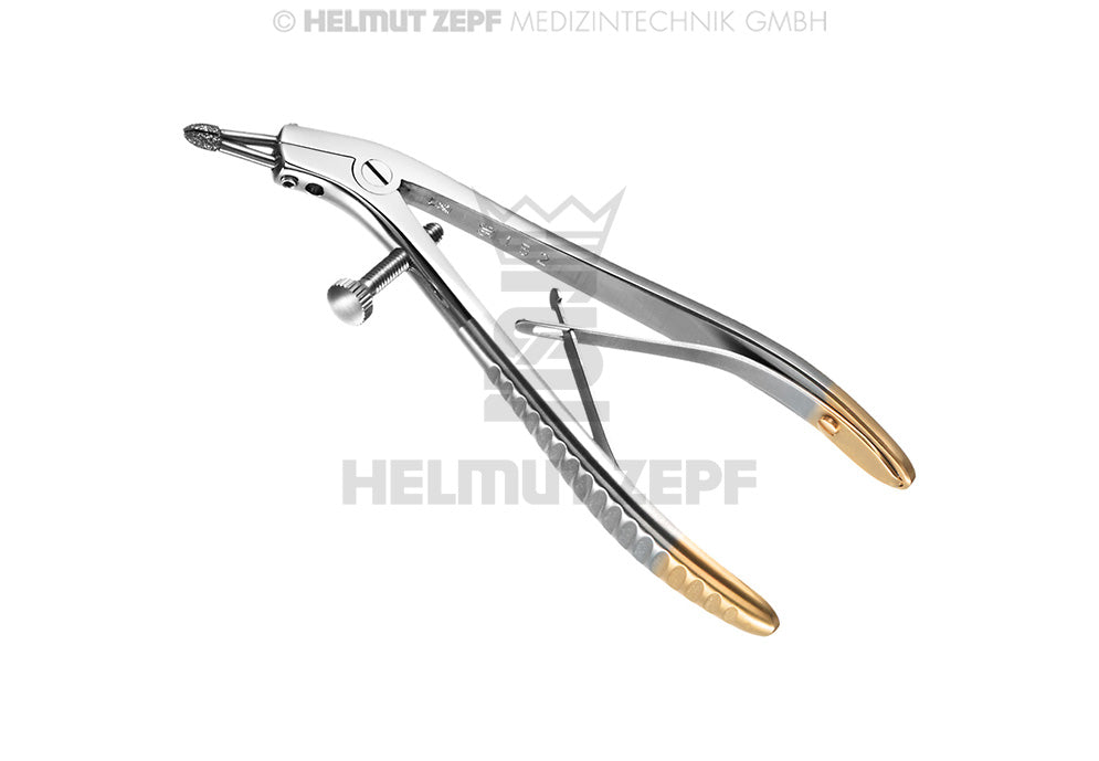 Telecrown-grip Teleskop-kronenzange Diamantiert, mit 2 Auswechselb. Bewegl. Spitzen, 2,35 Mm, M. Innensechskantschl.