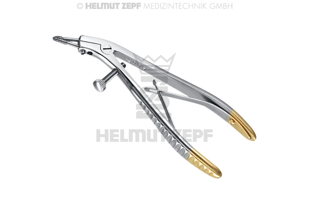 Telecrown-grip Teleskop-kronenzange, mit 1 Bewegl. U. 1 Starre Diamantierte Spitze, 2,35 Mm, Auswechselbar