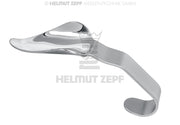 LASTER SPEZIALHAKEN FÜR OBERE IMPAKTIERTE WEISHEITSZÄHNE, 100MM, GRIFF SANDGESTRAHLT, ARBEITSENDE