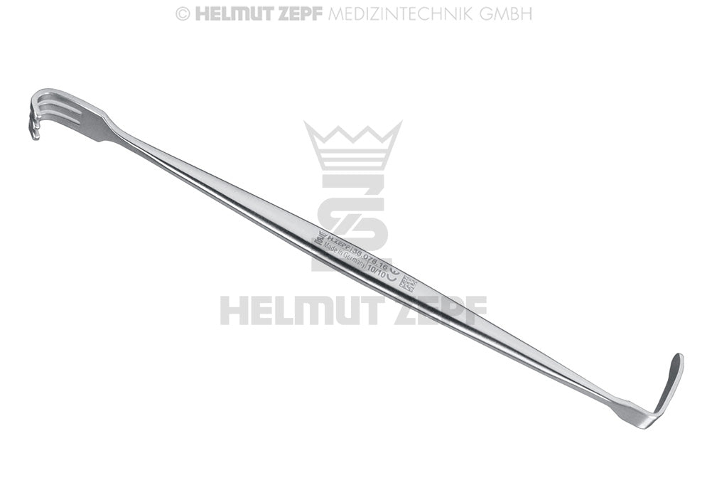 SENN-MILLER,WUNDHAKEN, 3 ZAHNIG, STUMPF