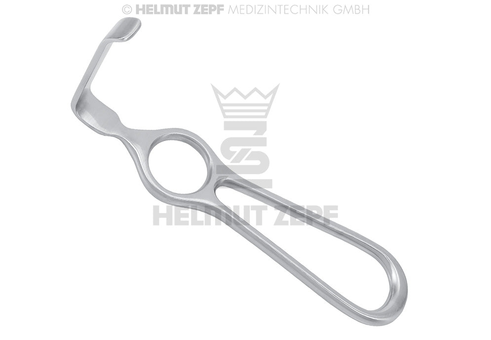 WUNDHAKEN NACH HERKT, 14 CM KURZE AUSFÜHRUNG, 55 X 11 MM ERMÖGLICHT DER HELFERIN EIN ERMÜD-