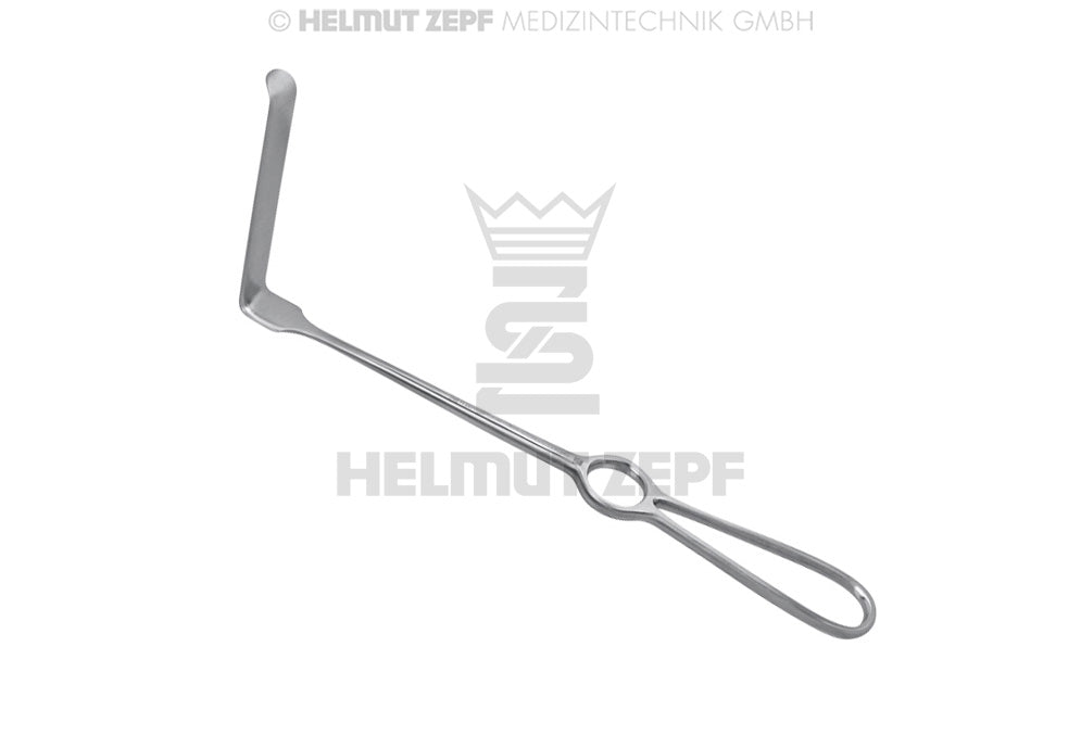 OBWEGESER, WEICHTEILHAKEN, NACH OBEN GEBOGEN, 22 CM, 70 x 14 MM