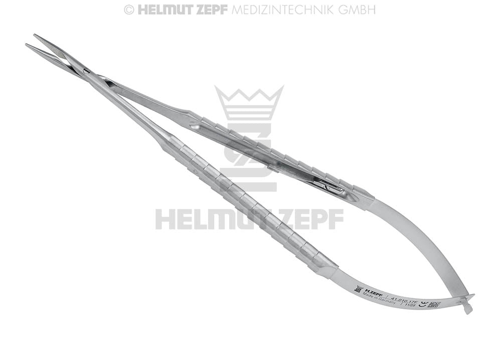 MIKRO-NADELHALTER, GERADE, WOLFRAM-CARBIT BESCHICHTET, 17,5CM 8MM, SCHUPPEN-DESIGN, FEINES MAUL,