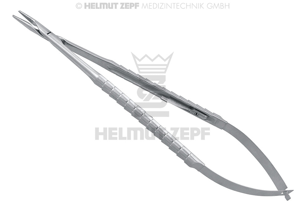 MAKRO-NADELHALTER, GERADE, GERIEFT, TC,17 CM, ZEPF-LINIE STARKES MAKRO MAUL 11X2,0MM, MIT SPERRE