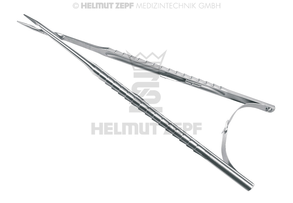 NADELHALTER, 17,5 CM, GERADE, N. ZEPF/KIRSCH, TC, SCHLOSS DOPPELTE FEDER